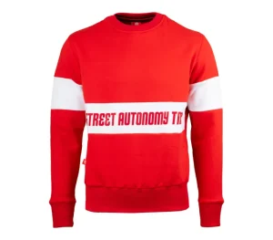 Męskie Street Autonomy Bluzy>Bluza bez kaptura Glad red 2021