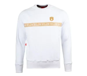 Męskie Street Autonomy Bluzy>Bluza bez kaptura Egypt white/gold 2021