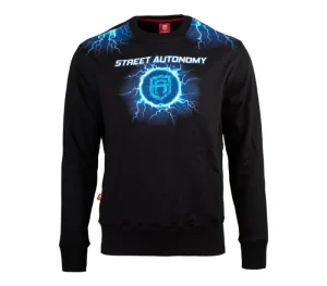 Męskie Street Autonomy Bluzy>Bluza bez kaptura High Voltage black 2021