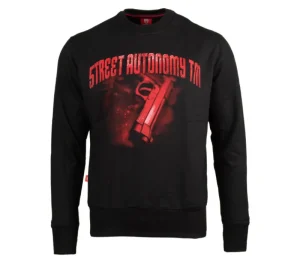 Męskie Street Autonomy Bluzy>Bluza bez kaptura M.A.F.I.A black/red 2021