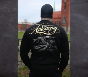 Męskie Street Autonomy Bluzy>BLUZA BEZ KAPTURA SET BLACK 2024