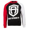 Męskie Street Autonomy Bluzy>BLUZA BEZ KAPTURA 3COLORS RED/BLACK/WHITE