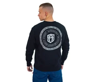 Męskie Street Autonomy Bluzy>BLUZA BEZ KAPTURA RICH BLACK/SILVER 2022