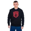 Męskie Street Autonomy Bluzy>BLUZA BEZ KAPTURA OUTLINE BLACK/RED 2022