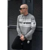 Męskie Street Autonomy Bluzy>Bluza bez kaptura Saling grey/black 2022