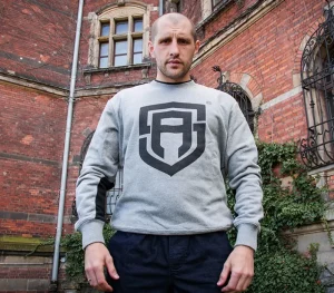 Męskie Street Autonomy Bluzy>Bluza bez kaptura Center Big Logo grey 2022