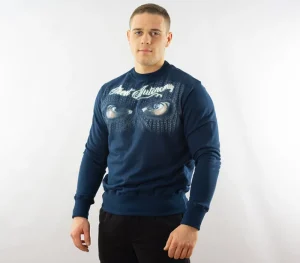 Męskie Street Autonomy Bluzy>Bluza bez kaptura Bandit Eyes dark navy 2021