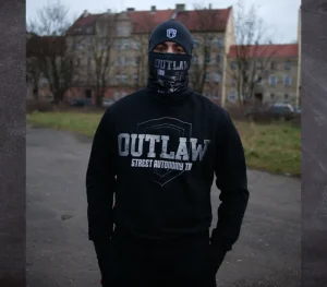 Męskie Street Autonomy Bluzy>BLUZA BEZ KAPTURA OUTLAW BLACK 2024