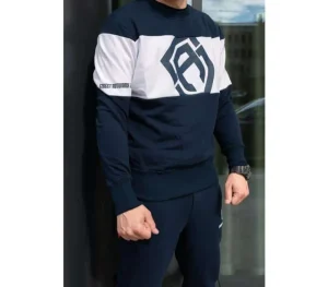 Męskie Street Autonomy Bluzy>Bluza bez kaptura New Pattern navy 2022