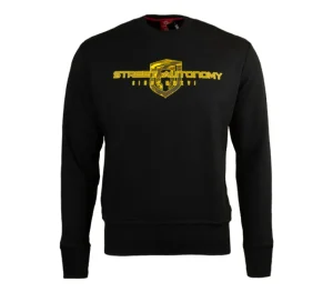 Męskie Street Autonomy Bluzy>Bluza bez kaptura Two Heads 2 black/gold 2022