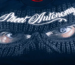 Męskie Street Autonomy Bluzy>Bluza bez kaptura Bandit Eyes dark navy 2021