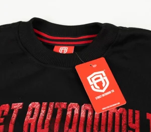 Męskie Street Autonomy Bluzy>Bluza bez kaptura M.A.F.I.A black/red 2021