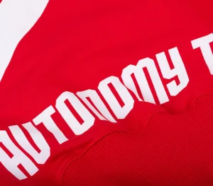 Męskie Street Autonomy Bluzy>Bluza bez kaptura Halfsa red/white 2021