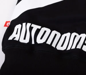 Męskie Street Autonomy Bluzy>Bluza bez kaptura Halfsa black/white 2021