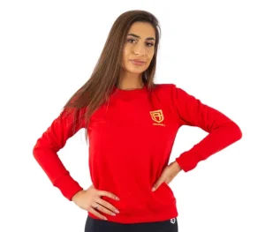 Damskie Street Autonomy Bluzy>Bluza damska bez kaptura Classy Small Logz red/gold 2021