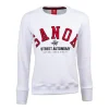 Damskie Street Autonomy Bluzy>Bluza damska bez kaptura S.A.N.O.K Haft white/red 2021