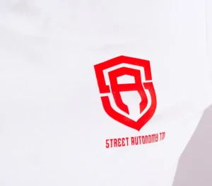 Damskie Street Autonomy Bluzy>Bluza damska bez kaptura Classy Small Logz white/red 2021