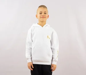 Dzieci Street Autonomy Bluzy>Bluza dziecięca z kapturem Ethereal white/gold 2021