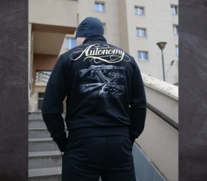 Męskie Street Autonomy Bluzy>BLUZA STÓJKA SET BLACK 2024