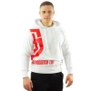 Męskie Street Autonomy Bluzy>Bluza z kapturem Halfsa white/red 2021