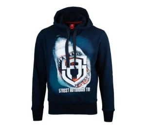 Męskie Street Autonomy Bluzy>Bluza z kapturem Sharkins blue 2021