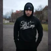Męskie Street Autonomy Bluzy>BLUZA Z KAPTUREM LETTER BLACK 2024