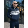 Męskie Street Autonomy Bluzy>Bluza z kapturem Saling blue/blue 2022