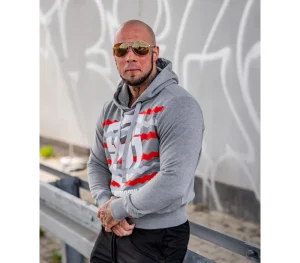 Męskie Street Autonomy Bluzy>Bluza z kapturem Danger grey 2021
