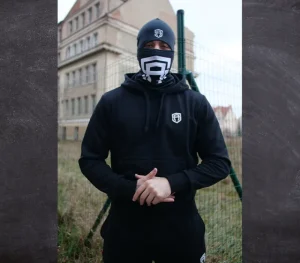 Męskie Street Autonomy Bluzy>BLUZA Z KAPTUREM BEKZ BLACK 2024