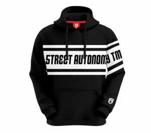 Męskie Street Autonomy Bluzy>Bluza z kapturem Saling black/black 2022