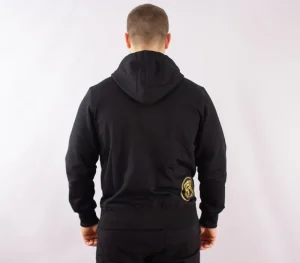 Męskie Street Autonomy Bluzy>Bluza z kapturem Ebra black/gold 2021