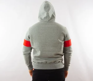 Męskie Street Autonomy Bluzy>Bluza z kapturem Glad grey/red 2021