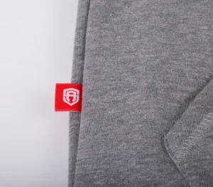 Męskie Street Autonomy Bluzy>Bluza z kapturem Glad grey/red 2021