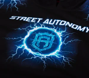 Męskie Street Autonomy Bluzy>Bluza z kapturem High Voltage black 2021