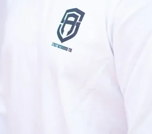Męskie Street Autonomy Bluzy>LONGSLEEVE SMALL LOGO WRITE WHITE 2023