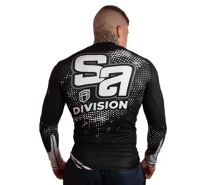 Męskie Street Autonomy Męskie>Rashguard Long Divison black/white 2022