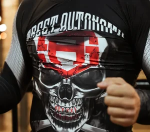 Męskie Street Autonomy Męskie>RASHGUARD LONG OLD SKULL BLACK 2022