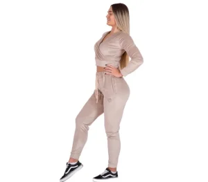 Damskie Street Autonomy Spodnie>SPODNIE DAMSKIE VELOURS BEIGE 2023