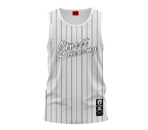 Męskie Street Autonomy Tank Top>TANK TOP BASEBALL WHITE 2024